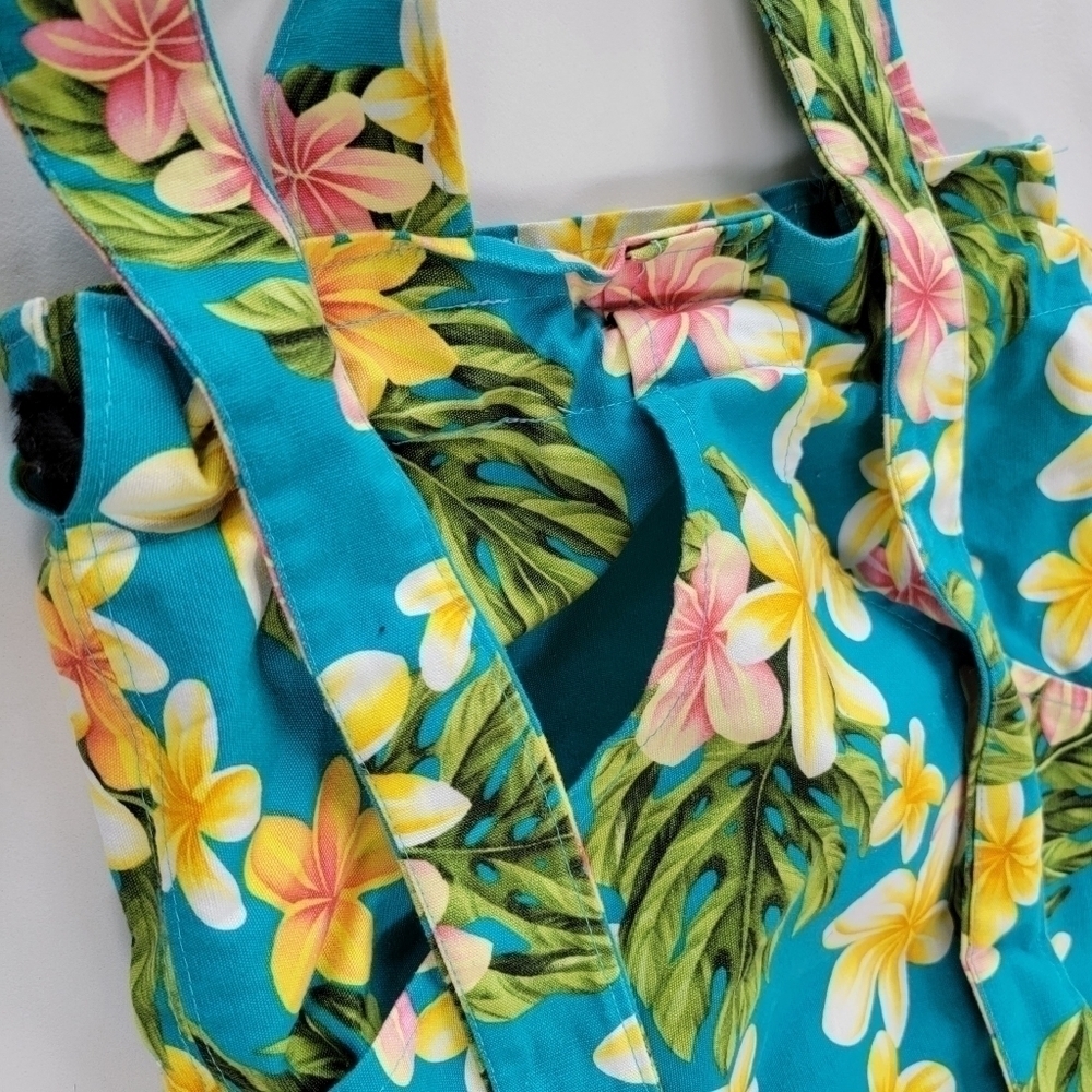 Hawaiian Accent Hobo Backpack Bucket Bag EUC - Picture 6 of 10